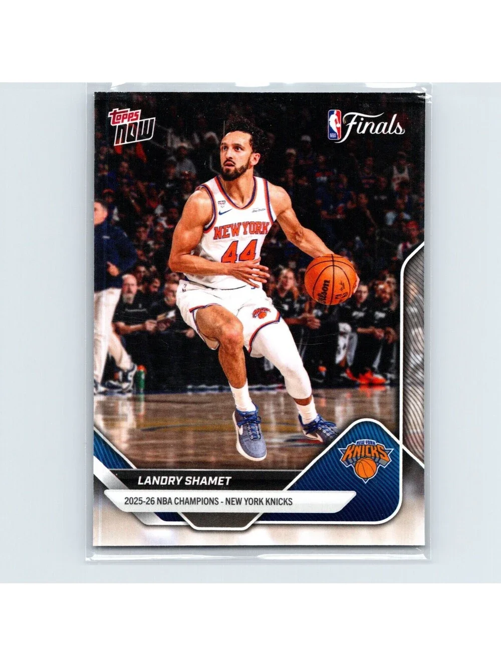 2025-26 Topps Now NBA Landry Shamet #C6 New York Knicks Champions